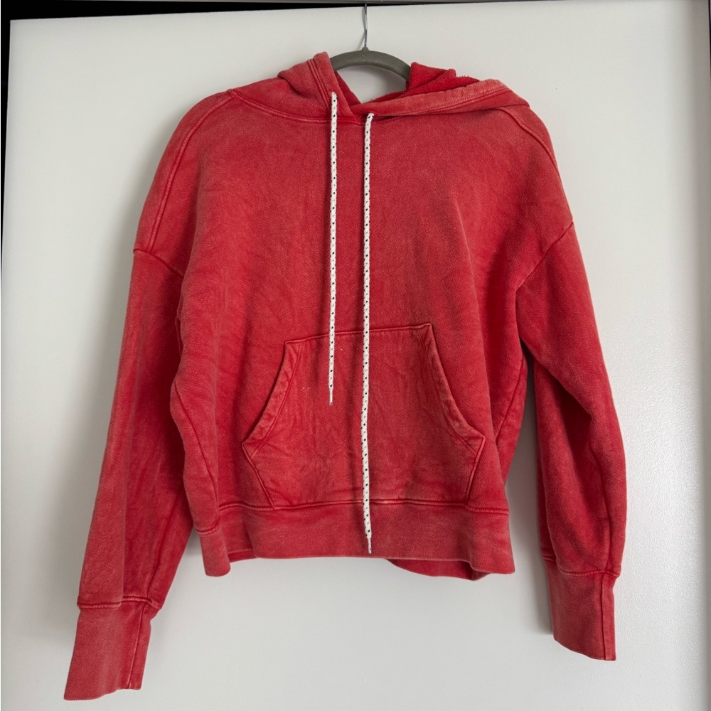 Sundry Red Hooded Sweatshirt